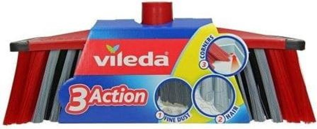 Vileda 112091, Zewnętrzna, Czarny, Czerwony, Żółty, Włosie Zdjęcie produktu 