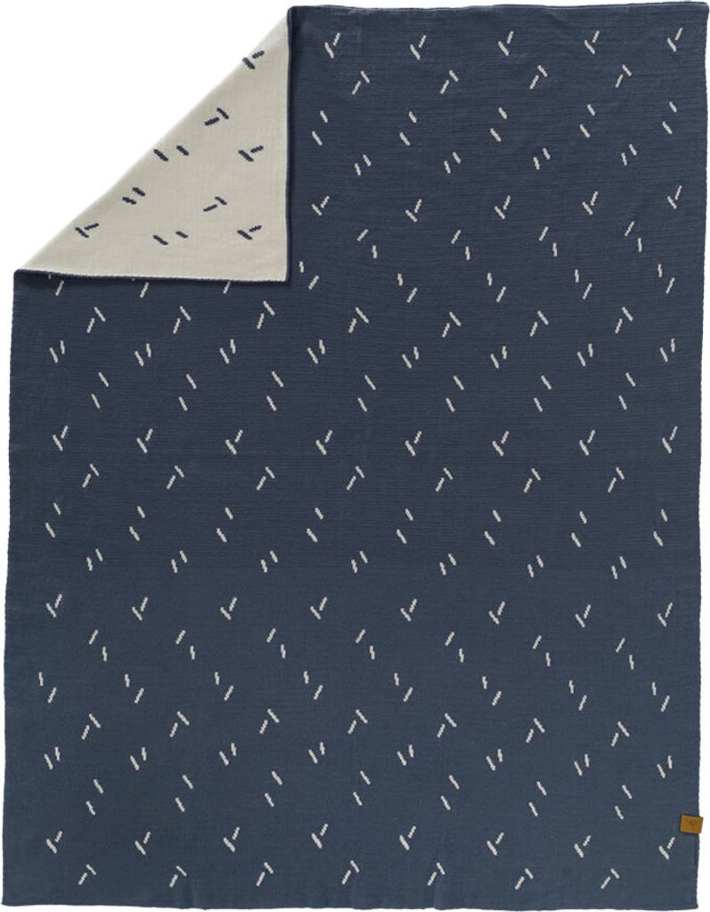 Fresk Gestrickte Babydecke Soft -BW 100 x 80 cm Diagonals