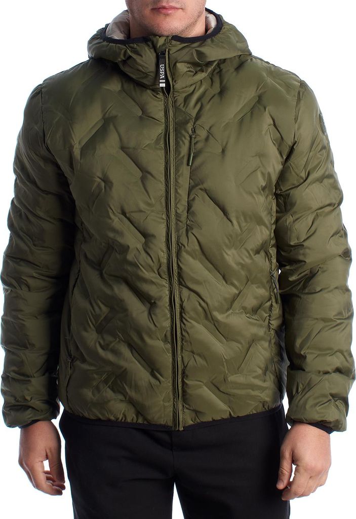 U.S. POLO ASSN. Herren-Steppjacke mit Kapuze US40127001