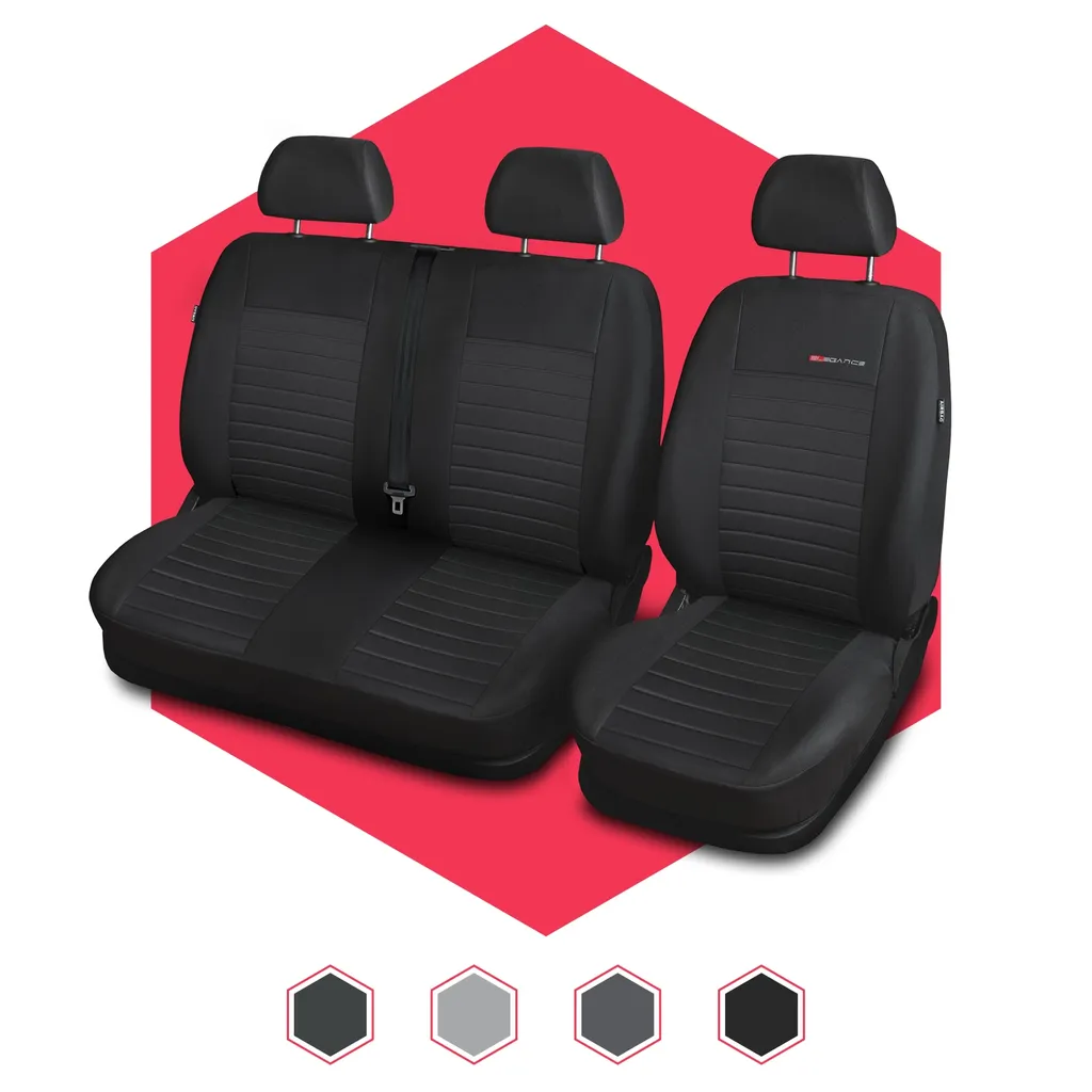 Coprisedili auto Coprisedili universali Auto Transporter 1+2 BUS Poliestere Grigio