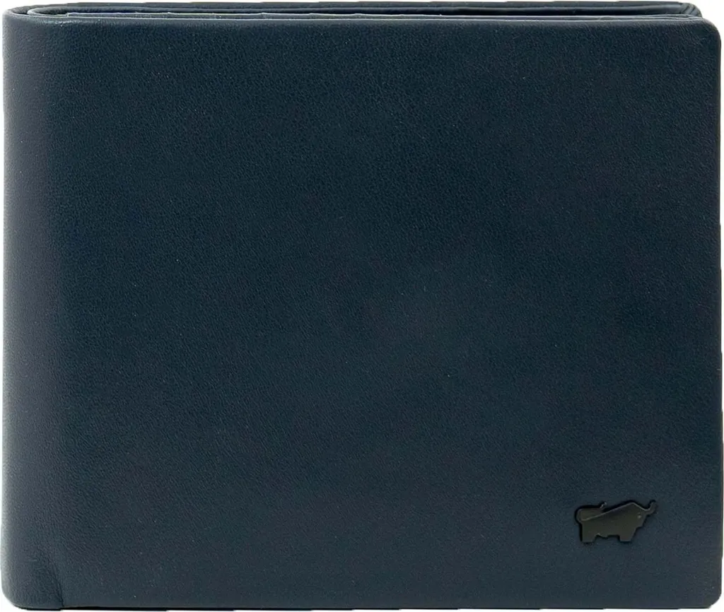 Portefeuille Anti-Piratage RFID Braun Büffel Hannes en Cuir Bleu Navy