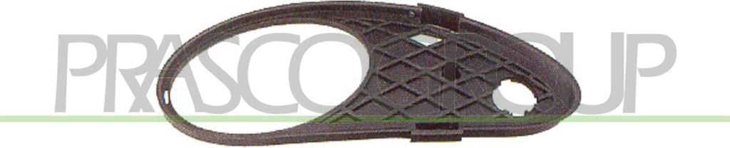 PRASCO Lüftungsgitter Grill Stoßfänger passend für MERCEDES-BENZ C-Klasse Limousine (W203) C-Klasse T-modell (S203) mit Loch/Löchern für Nebe...