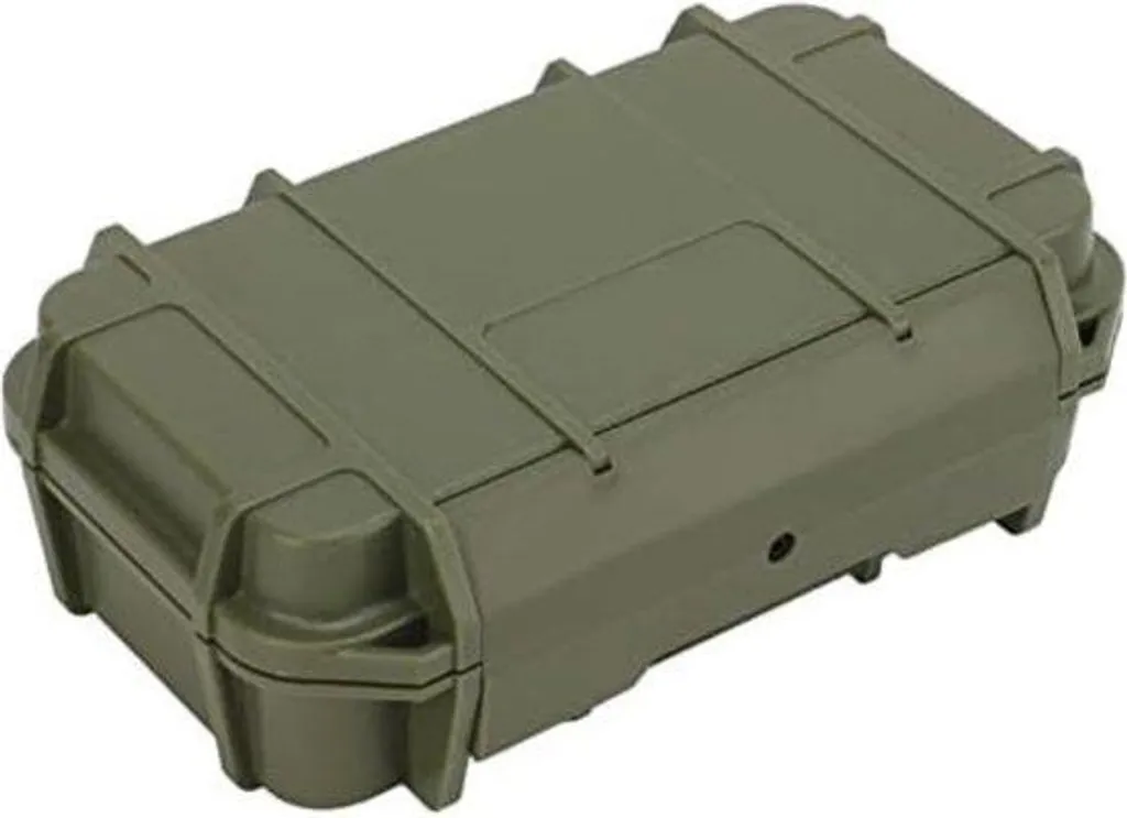 Mallette de rangement plastique robuste verte - Format compact 21x13x16cm
