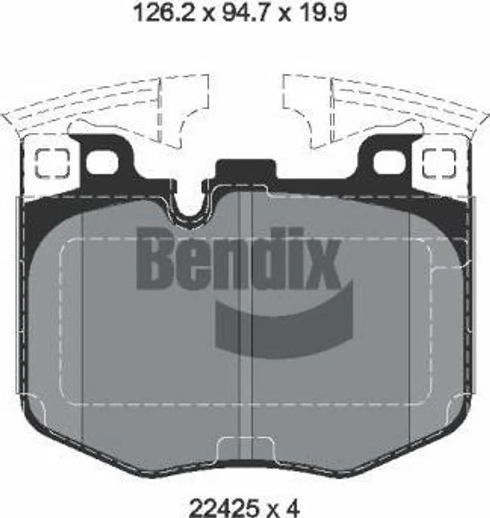 Plaquettes de frein BENDIX BPD2336 anti-bruit pour BMW G20 G30 X5 et Z4