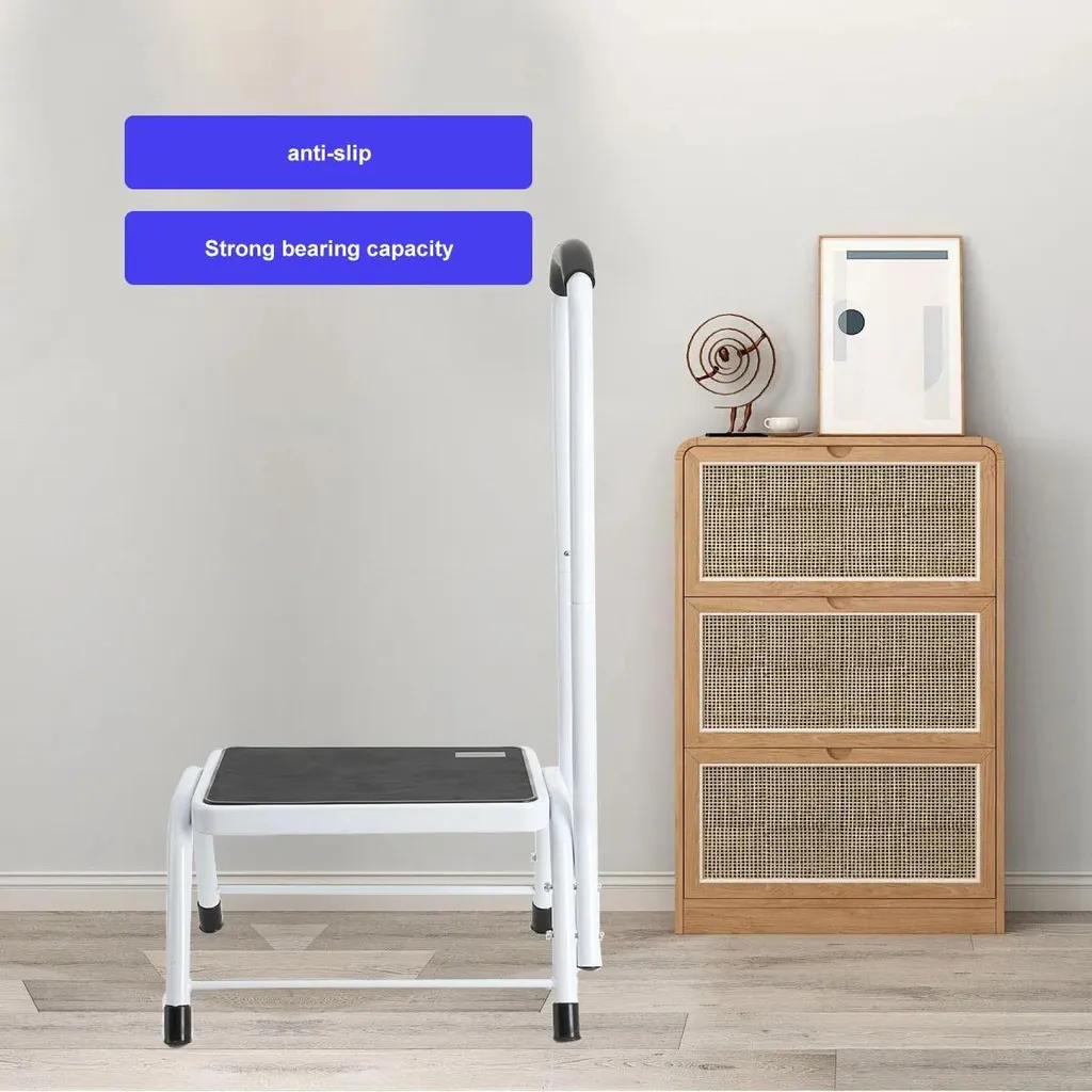 Tabouret marchepied de sécurité avec rampe d'appui - Modèle Fixe 150kg