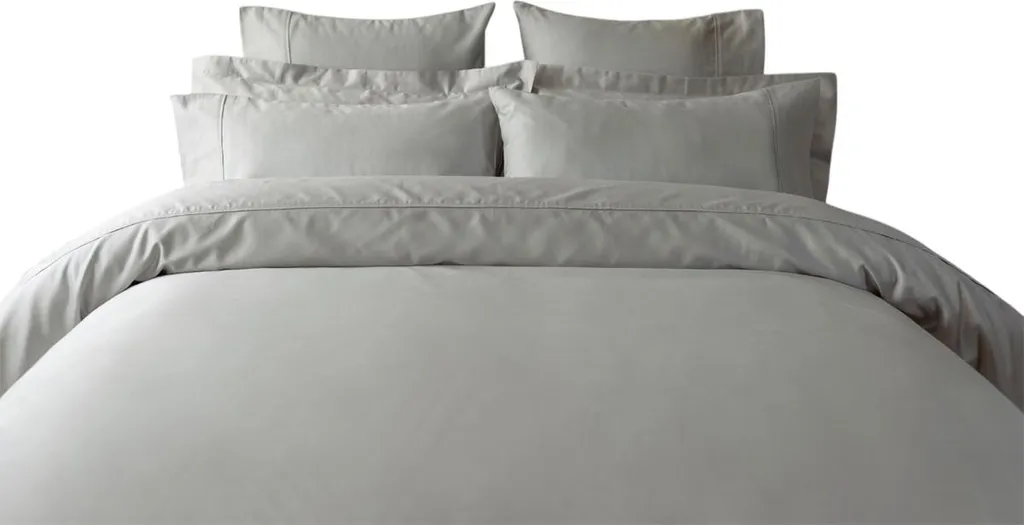Housse de couette confort hôtelier Superking, Coton égyptien Platine