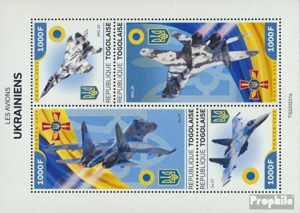 Briefmarken Togo Mi Kleinbogen postfrisch