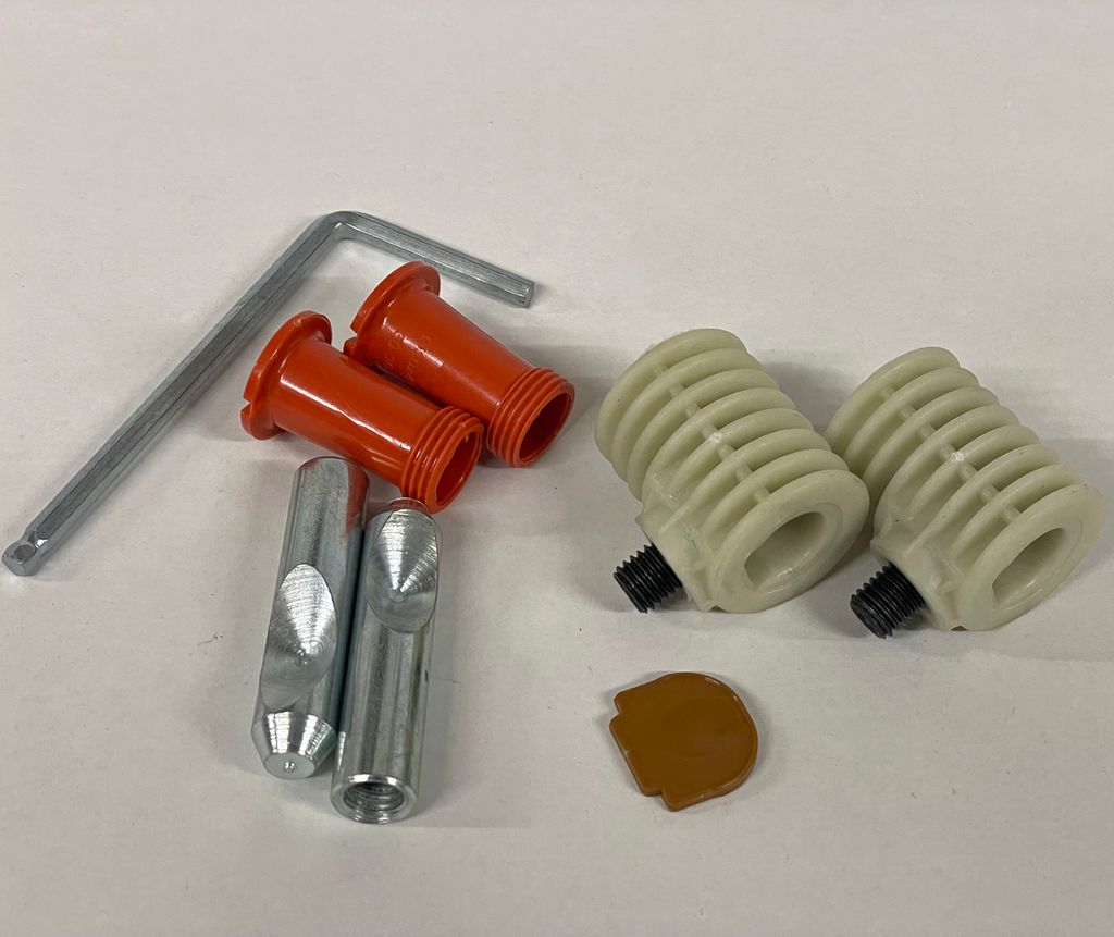 Universal Verdeckte Befestigung SET 6 teilig für Wand Hänge WC & Wand Bidet Bolzen 7cm