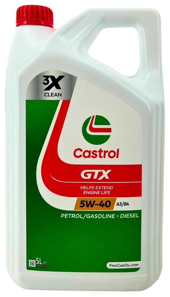 Castrol GTX 5W-40 A3/B4 5 Liter (15F687) Produktbild 