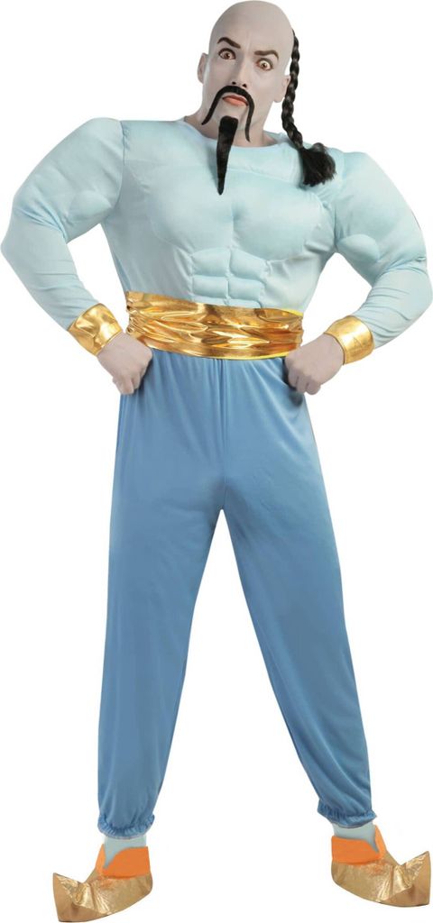 A man in a genie costume.