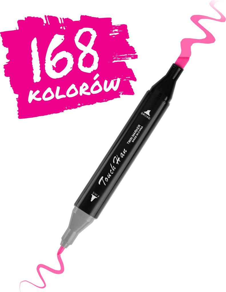 Nukido NK-914 Alkoholmarker mit Tasche, 168 Stück Produktbild 