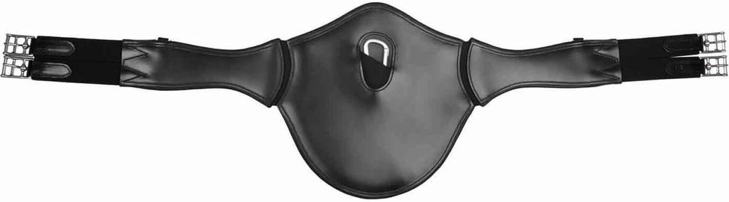 Waldhausen Ledersattelgurt mit Elastik- und Bauchlatz