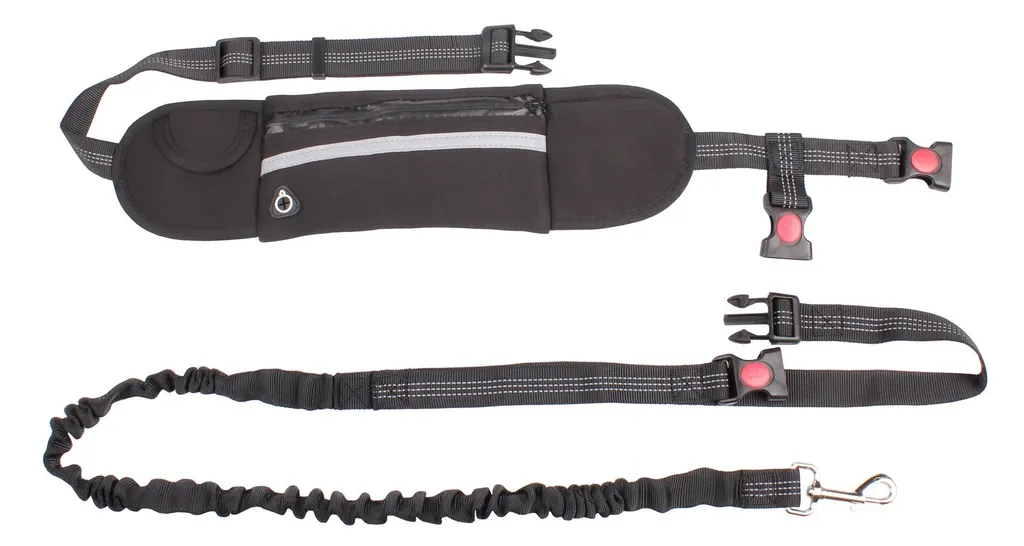 Merco Runner Buddy 1.0 guinzaglio per la corsa con il cane confezione nera 1 pz