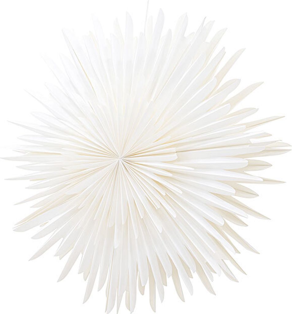 Sälen Weihnachtsstern mit Licht Papier Ø100 cm Pendelleuchte weiß.