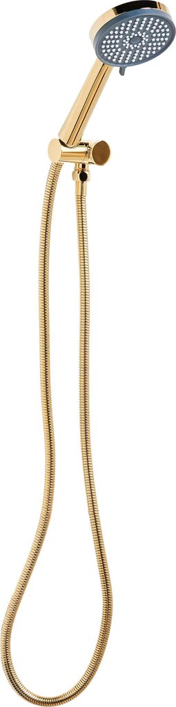 BELIANI Duschkopf mit Brauseschlauch Gold ABS Edelstahl 3 Strahlarten Modern Klassisch Handbrause Set für Badezimmer Dusche