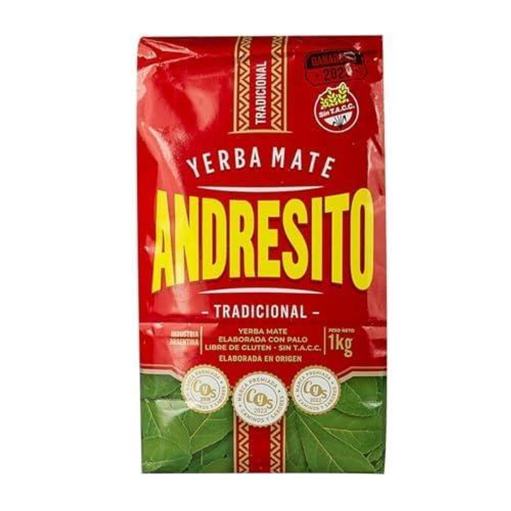 Andresito Tradicional 1000g | Mate Tee aus Argentinien | Loser Tee mit Stängeln