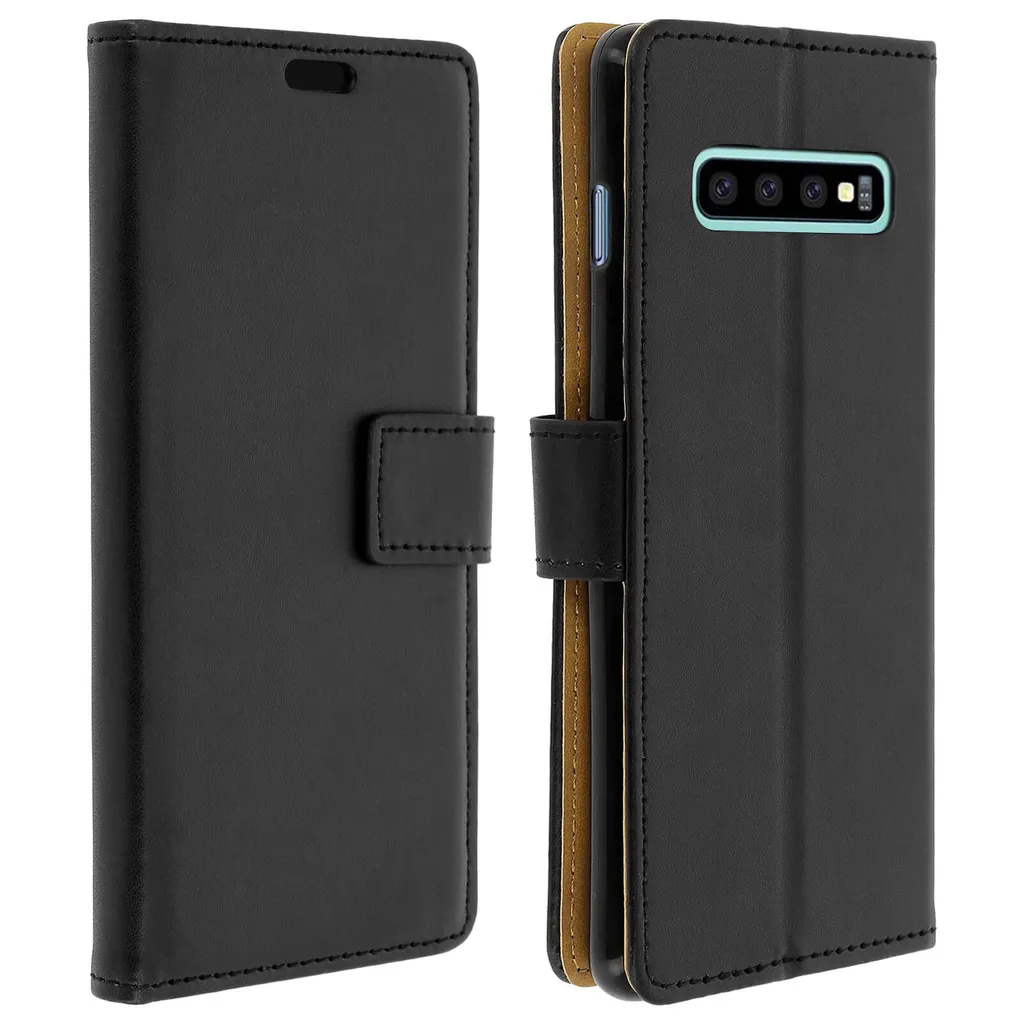 Custodia Avizar Galaxy S10 Nera: Protezione Soft Touch con Stand