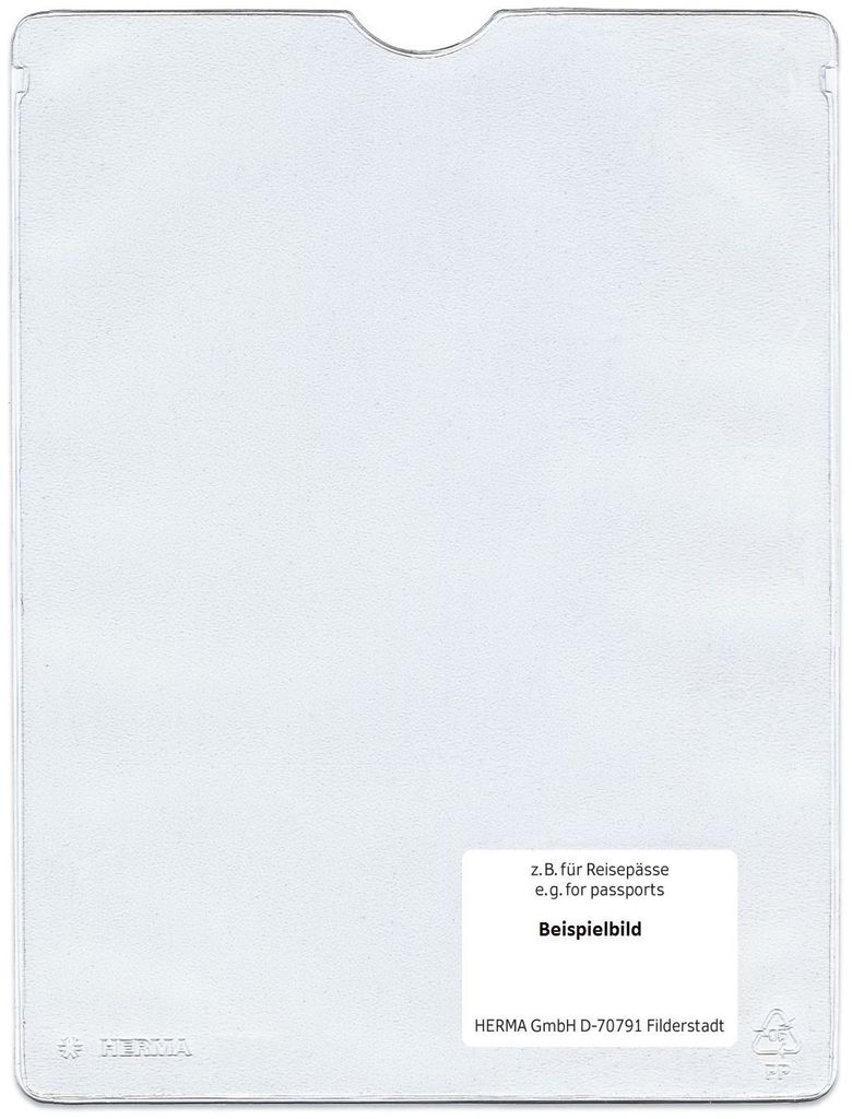 HERMA 5020, 95 x 137 mm, Przezroczysty, Polipropylen (PP), Zdjęcie produktu 