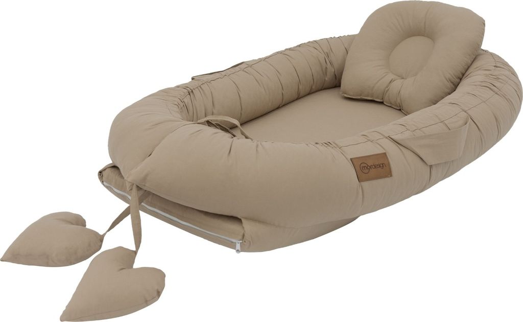 Mordesign, Babynest, Mit Kissen, Cappuccino Produktbild 4