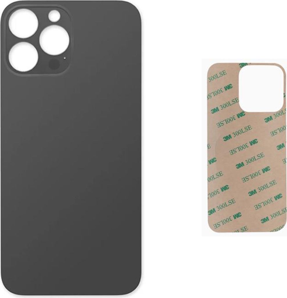 OEM iPhone 13 Pro Max Akkudeckel Backcover Rückseite Glas Schwarz