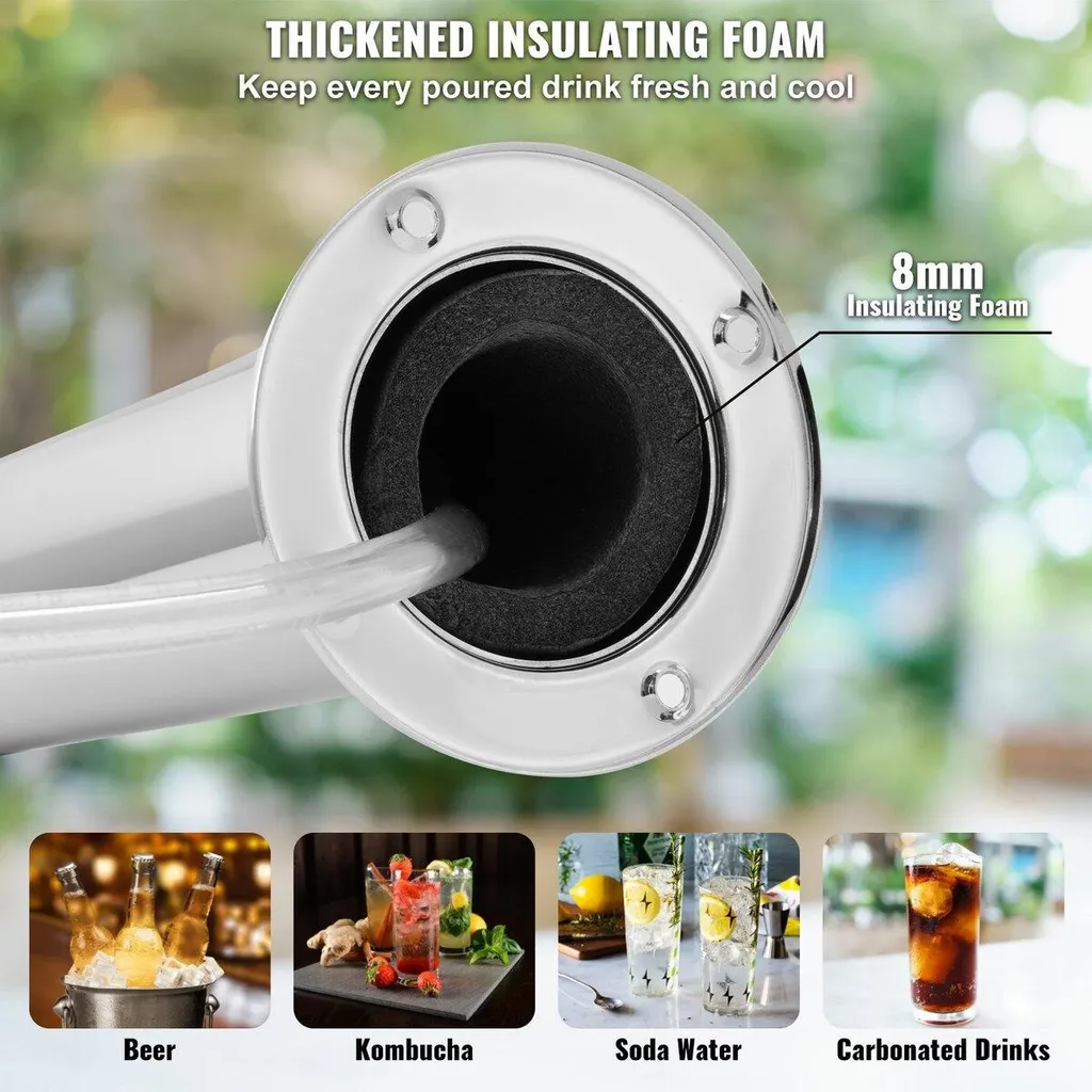 Kit Conversion Bière Inox 2 Robinets avec Régulateur Double Jauge