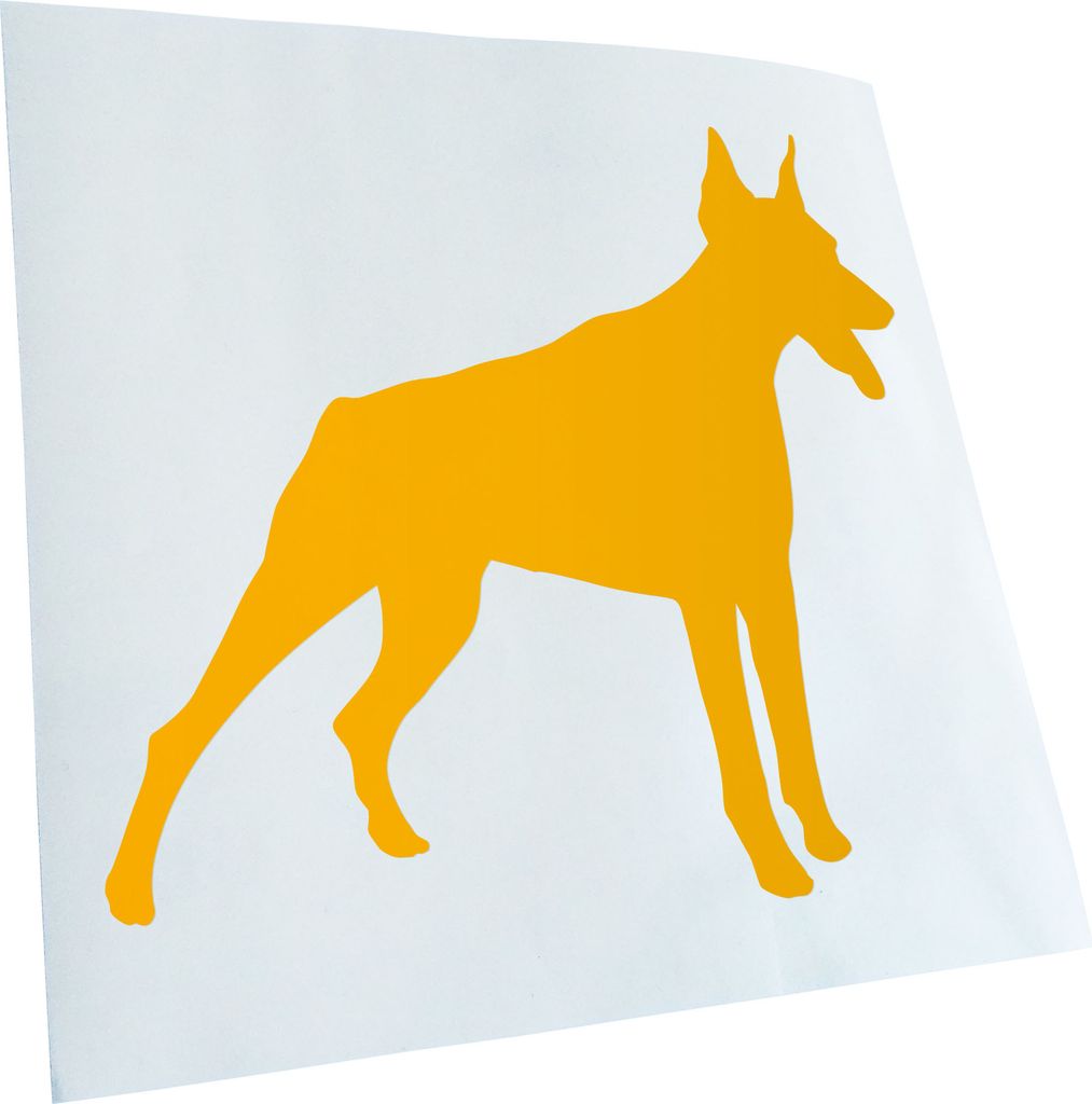 Kiwistar - Autoaufkleber - Dobermann Hunderasse Dog Heckscheibenaufkleber - Aufkleber für Auto Kfz Fahrrad, LKW, Truck Mofa