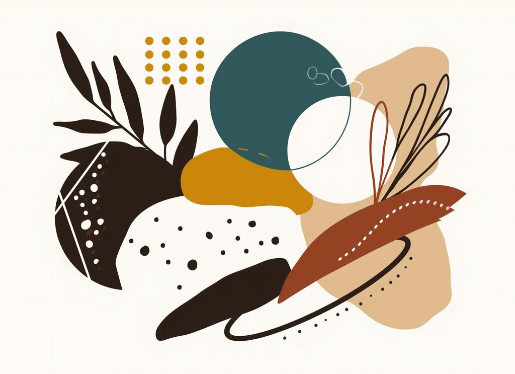 Plakat 55x40cm Blumen-Kaleidoskop