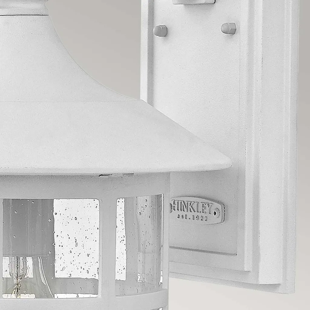 Applique extérieure anticorrosion blanc rétro Freeport Hinkley E27