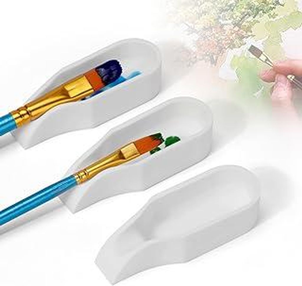 Magicfour Silikon-Pinselhalter für Aquarell-, Öl-, Acryl-Malpinsel, 3 Stück, Künstlerpinselhalter, Organizer-Lösung für Malzubehör, platzspa...