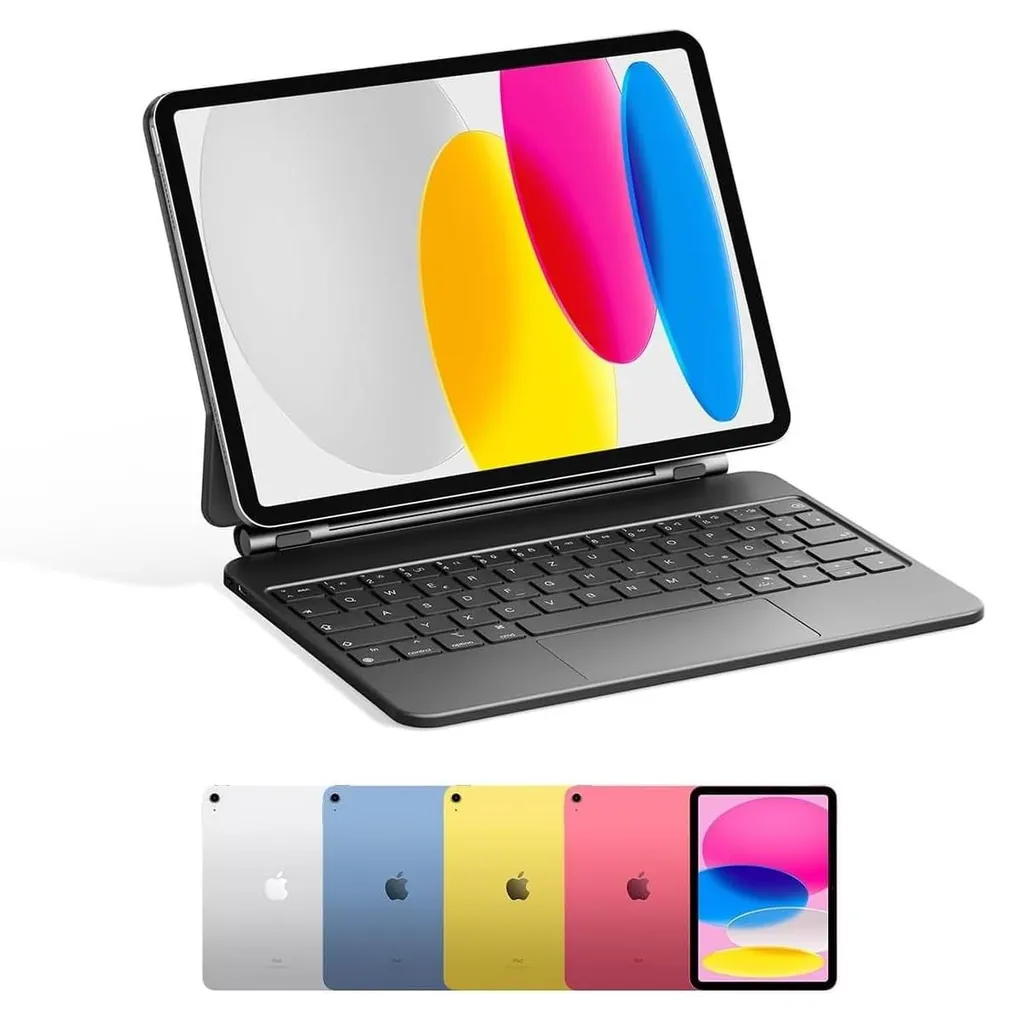 Étui Clavier Bluetooth pour iPad 10 HOU MF-10 Layout QWERTY Pro - 4