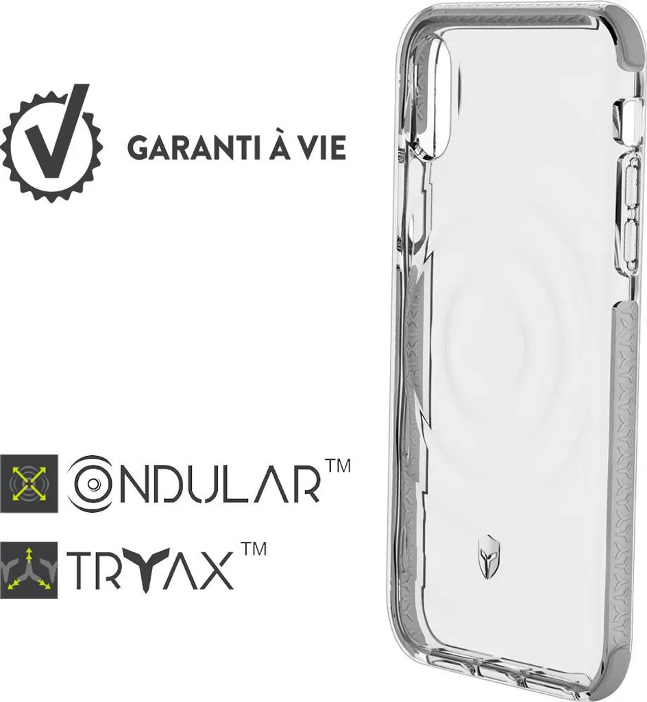 Évitez les Écrans Brisés : Coque iPhone X/XS Force Case Urban Argentée