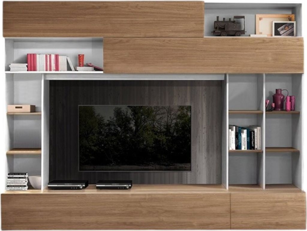 Meublorama MI-PRATIKO-729036NC*4C/133KG, MDF-Platten, Braun, 8 Regale, 400 mm, 2770 mm, 2090 mm