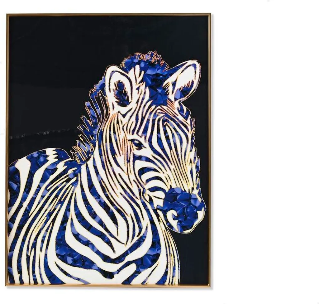 Tableau zèbre 60x80 cm pour dynamiser un mur vide - DKD Home Decor