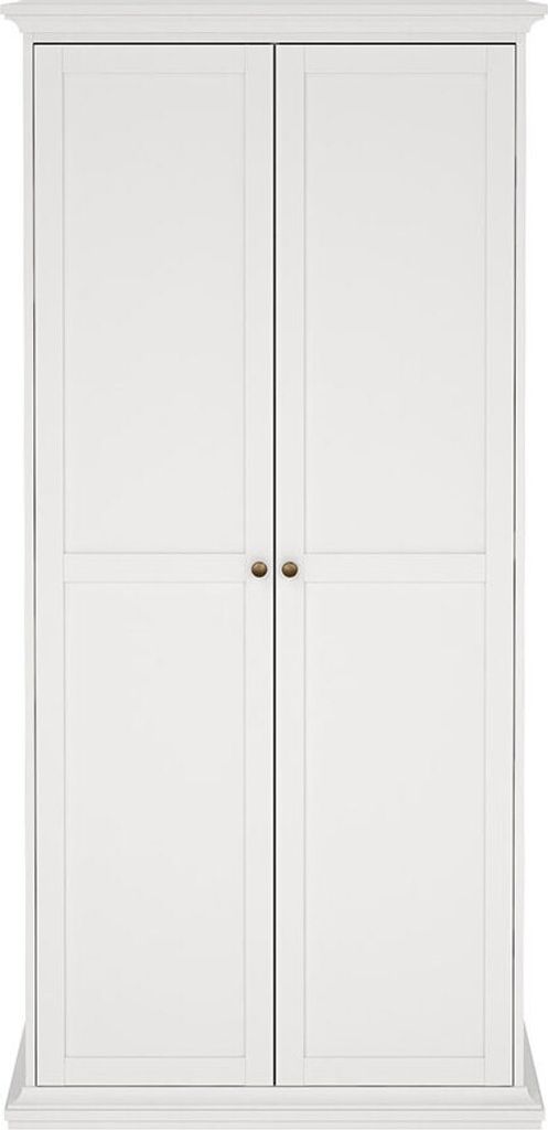 Venedig Kleiderschrank 2 Türen weiß.
