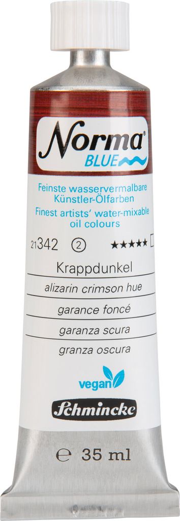 Norma Blue - Krappdunkel 35ml - umweltbewusste Ölfarbe Schmincke 21 342 009