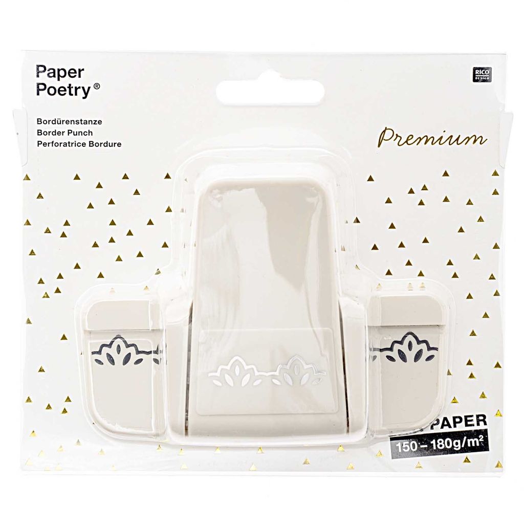Rico Design Bordürenstanze Ornament klein passend zum Verzieren von Karten