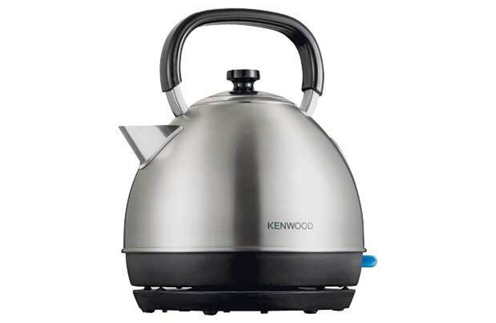 Kenwood SKM110 Schnurloser Wasserkocher, Edelstahlgehäuse, 1,6 l Füllmenge, 2200 Watt, 360° Sockel, Trockengehschutz, Kalkfilter, Abschaltautomatik