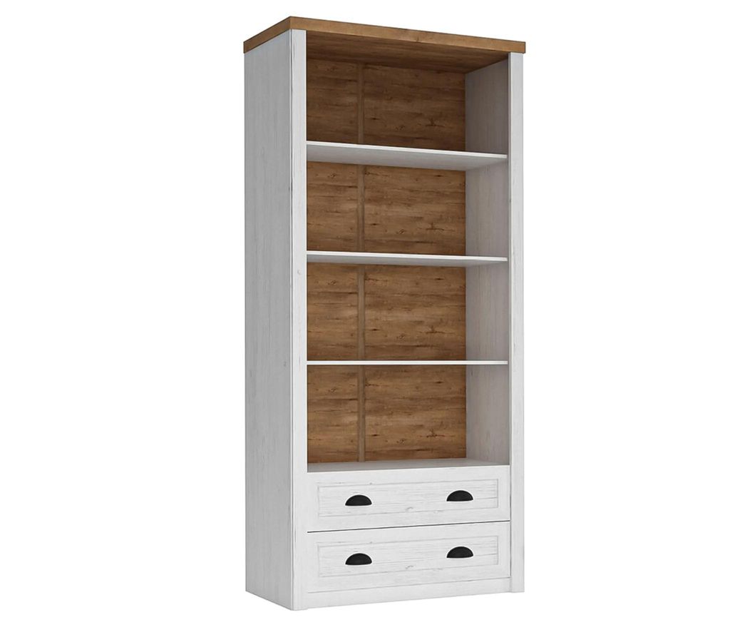 AX LIVING Regal Weiß Palmano R2 – 90 cm breit, funktionales Design