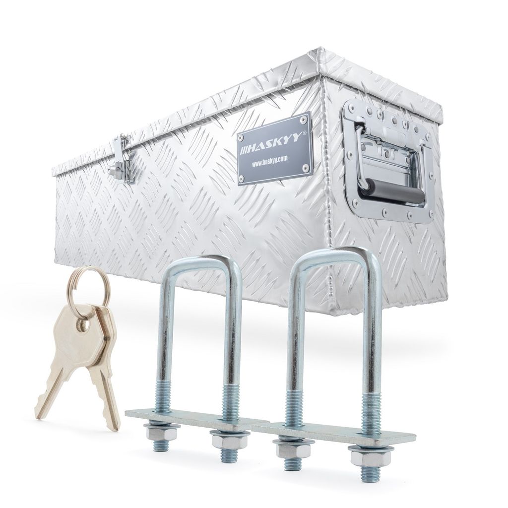 Alubox Transportbox Anhängerbox Deichselbox 80x22x22cm Produktbild 