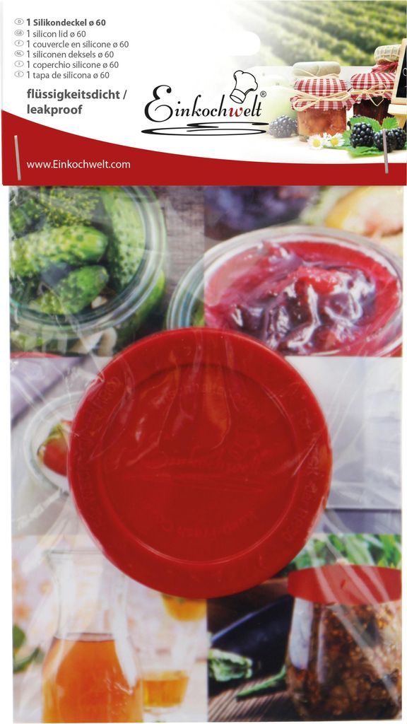 CAN CENTRES Silikonové víko EW Ø60mm červené 121385 Obrázek produktu 