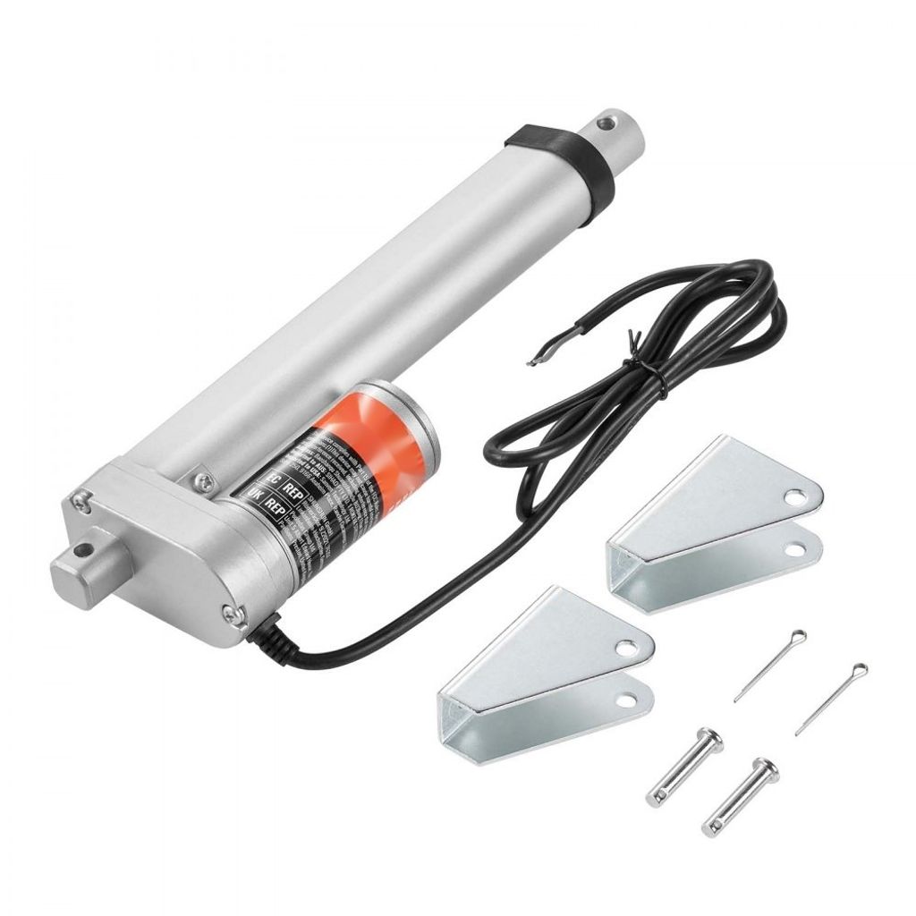 Linearantrieb 1000N DC 12V - Elektrischer Linearmotor IP54 - 150mm Hublänge - Geräuschpegel ≤50dB - Elektrische Türöffner - 14mm/s Fahrgeschw...
