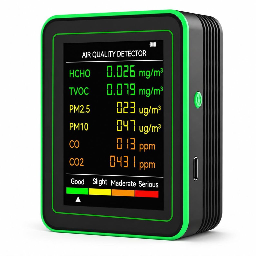 6-IN-1 Luftqualitätsmonitor, Multifunktionaler Produktbild 