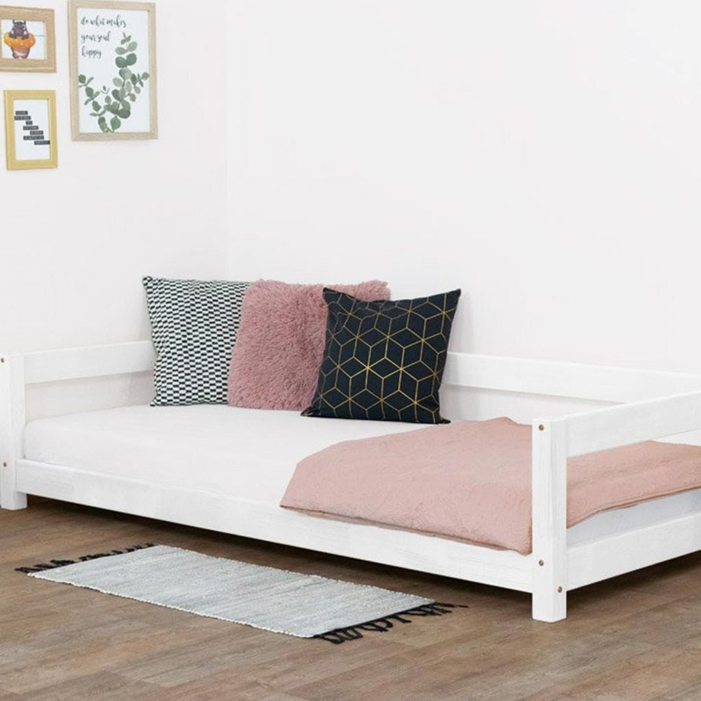 Children's single bed Study 90x160 cm - White