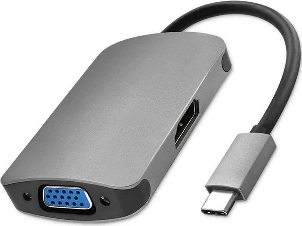 Qoltec Hub Adapter USB-C 3.1 2in1 | HDMI 4K |