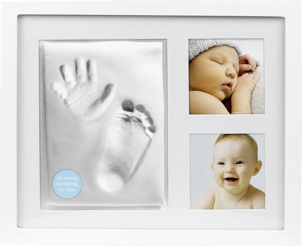Cadre Photo Bébé avec Empreinte de Main et Pied - Décoration Naissance - 2