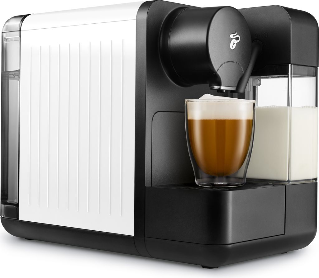 Tchibo Cafissimo "milk" Kapselmaschine Weiß für Kaffee, Espresso, Caffè Crema