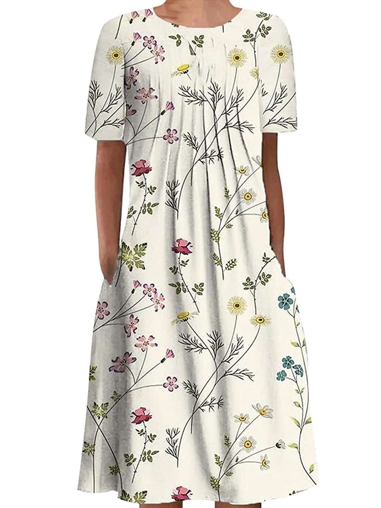 Jerseykleid Im Baumwoll-Mix In Marine | Witt