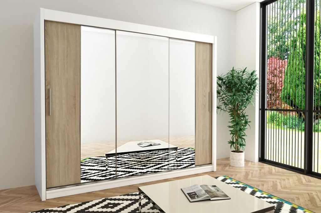 MINIO Kleiderschränke TOKYO 2 250 cm Weiße / Sonoma