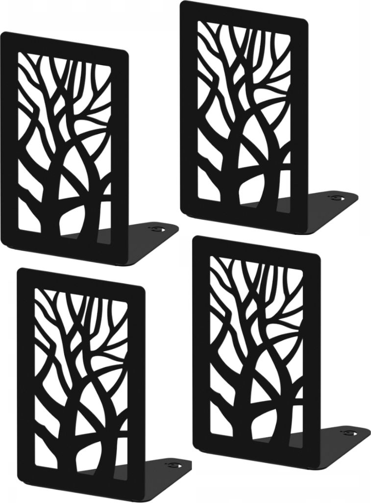 AD25-Stütze, TREE, schwarz strukturell, 4er-Set