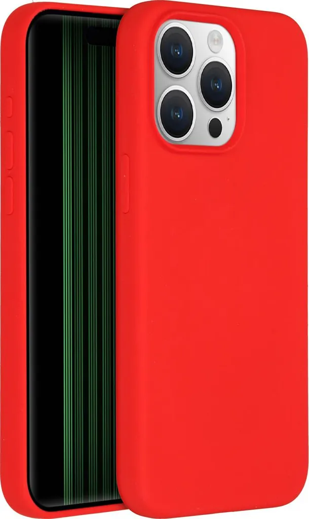 Cover iPhone 15 Pro Max Accezz Silicone Rosso - Ultra Slim & Soft Touch